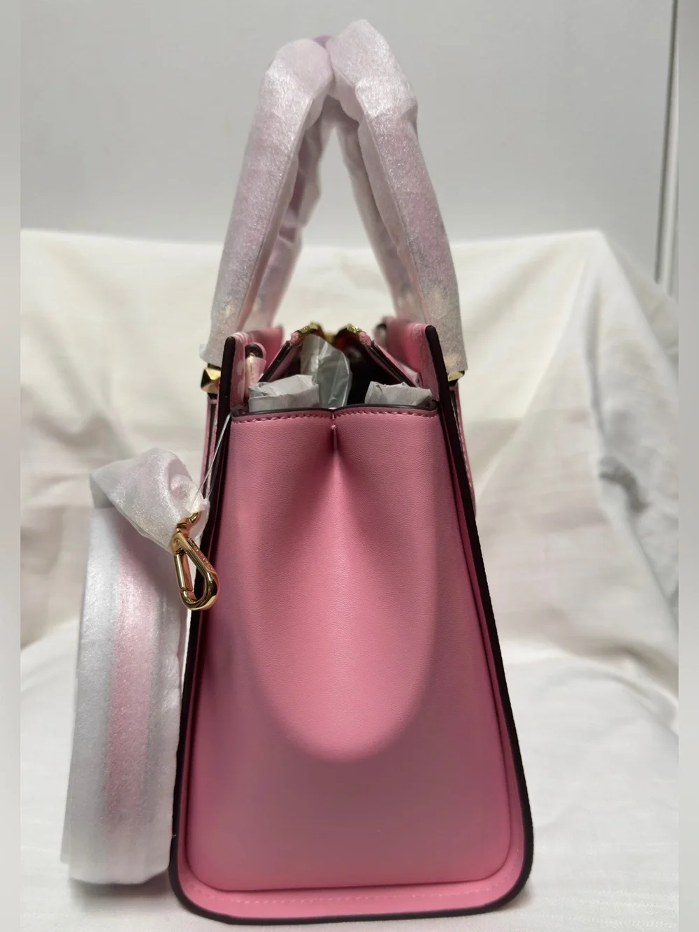 MICHAEL KORS Marilyn Medium Printed Signature Logo Satchel-NWT - Picture 5 of 9